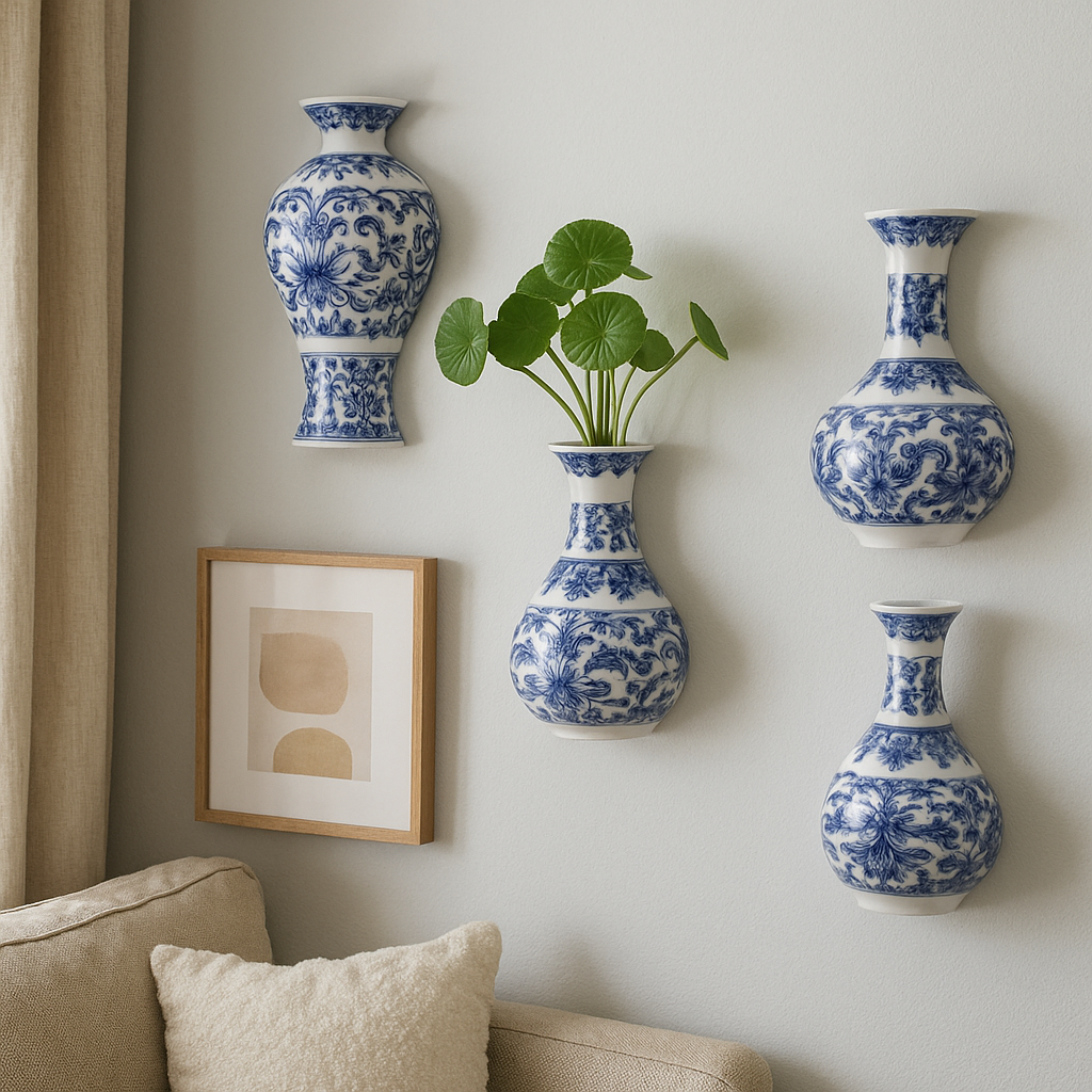 Antique Blue & White Porcelain Vase – Classic Ceramic Decor