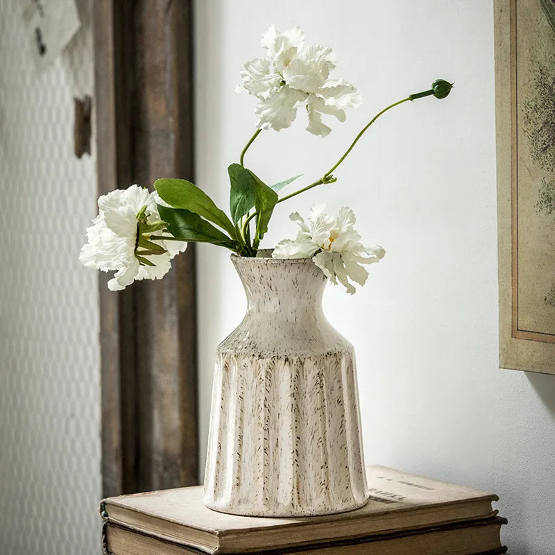 Vintage Ceramic Vase – Rustic Home & Floral Arrangement Accent