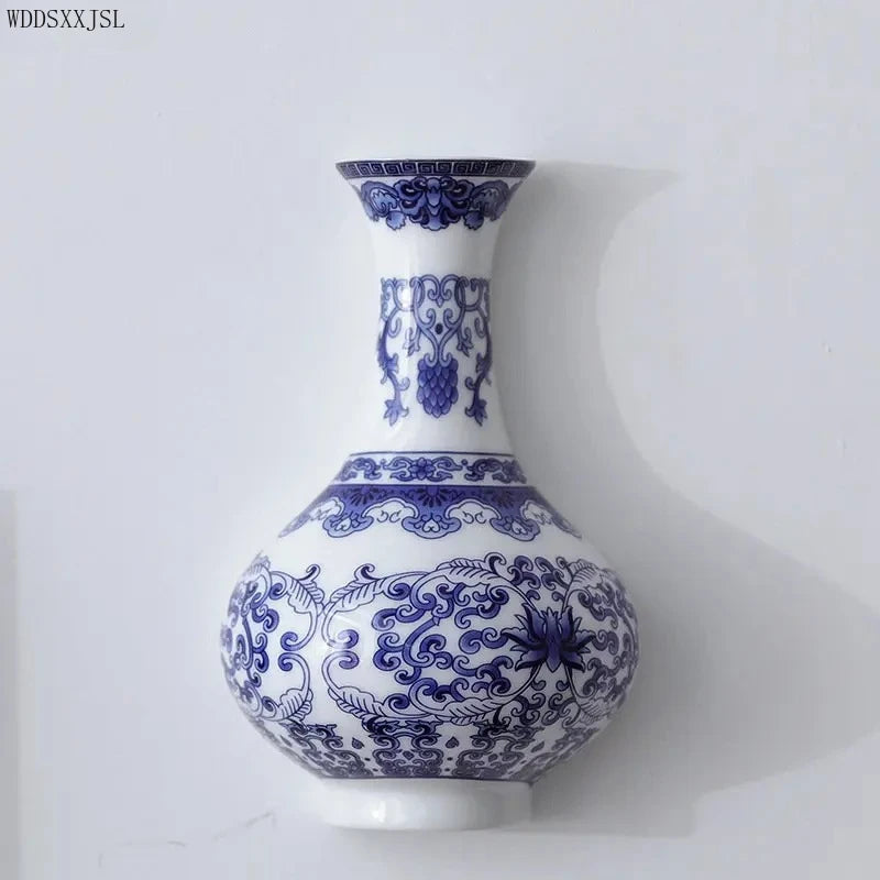 Antique Blue & White Porcelain Vase – Classic Ceramic Decor