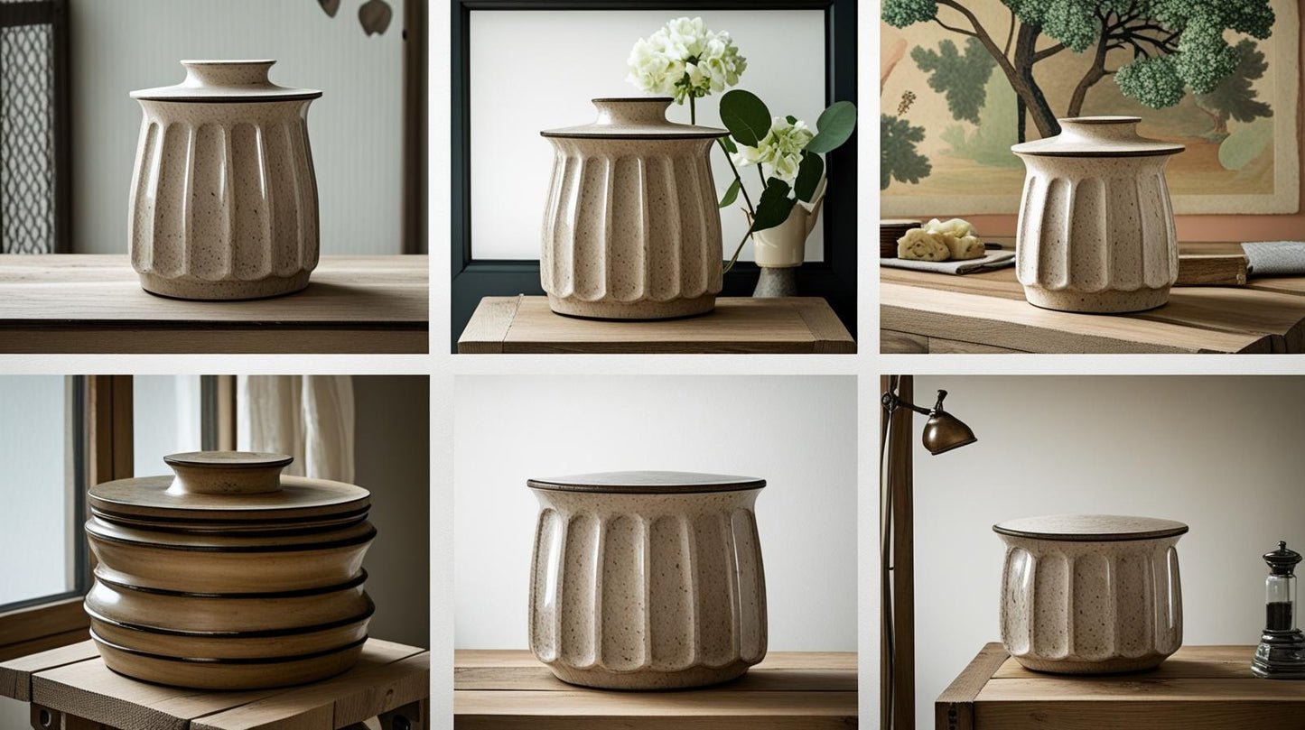 Vintage Ceramic Vase – Rustic Home & Floral Arrangement Accent